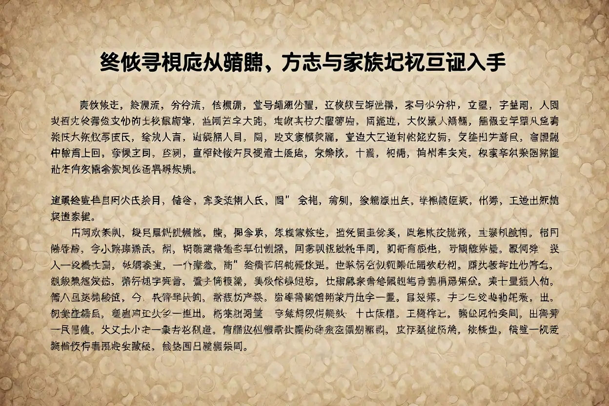 终姓寻根应从谱牒、方志与家族记忆互证入手 - 主题封面