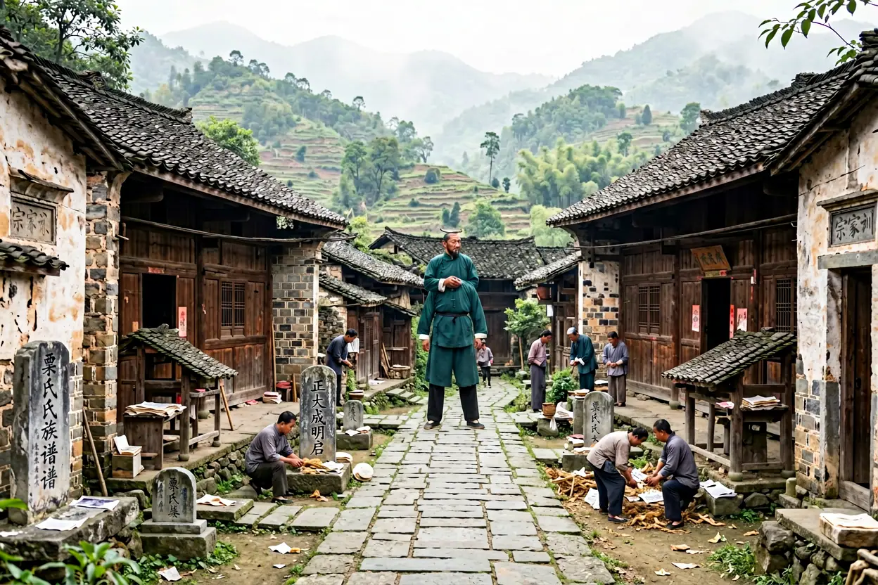 粟氏家族文化中的家训、字辈与聚落记忆 - 研究场景