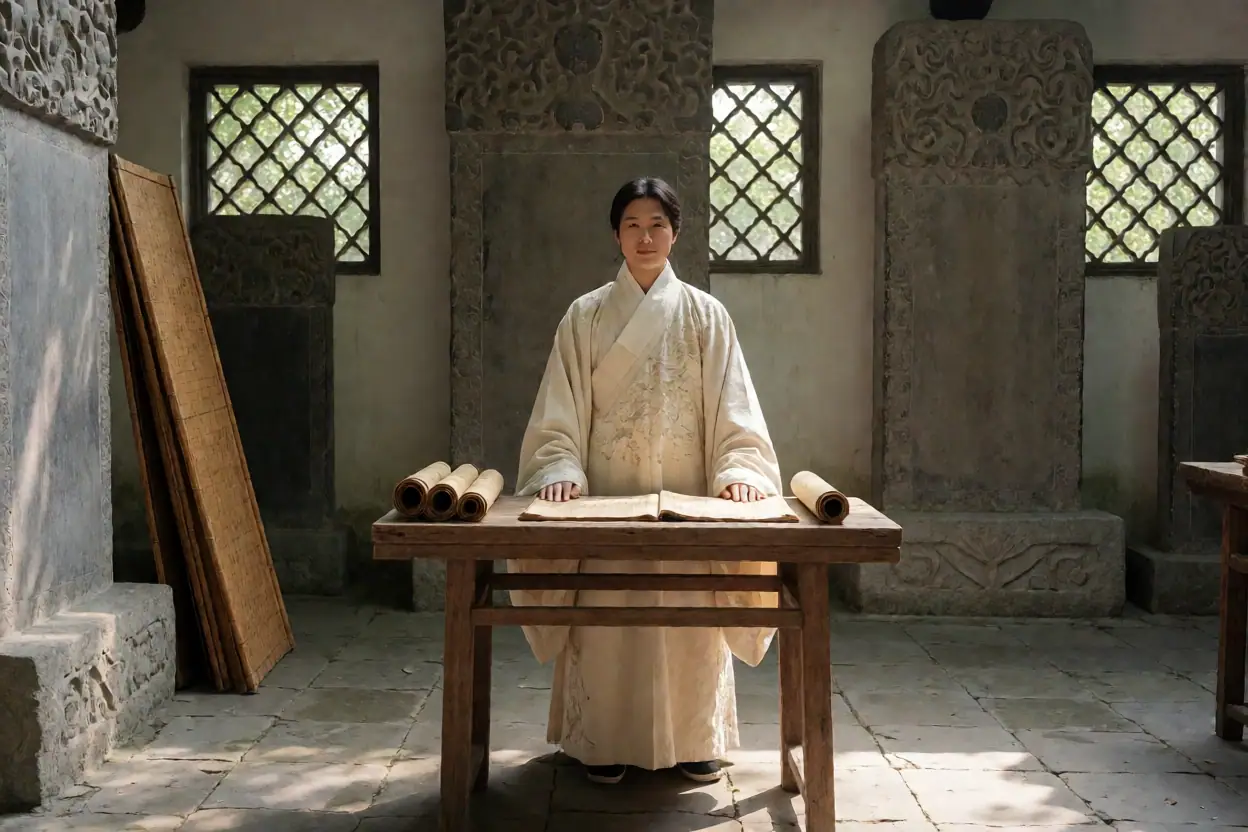 从阿氏宗祠通用联看人物典故与姓氏辨析 - 研究场景
