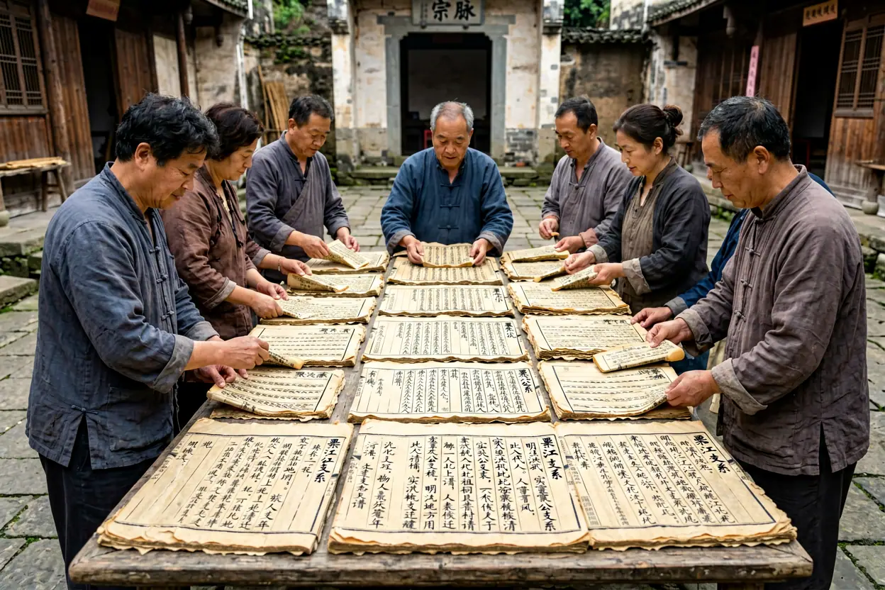 溆浦景江村粟氏晒谱活动与家族文献整理 - 主题封面