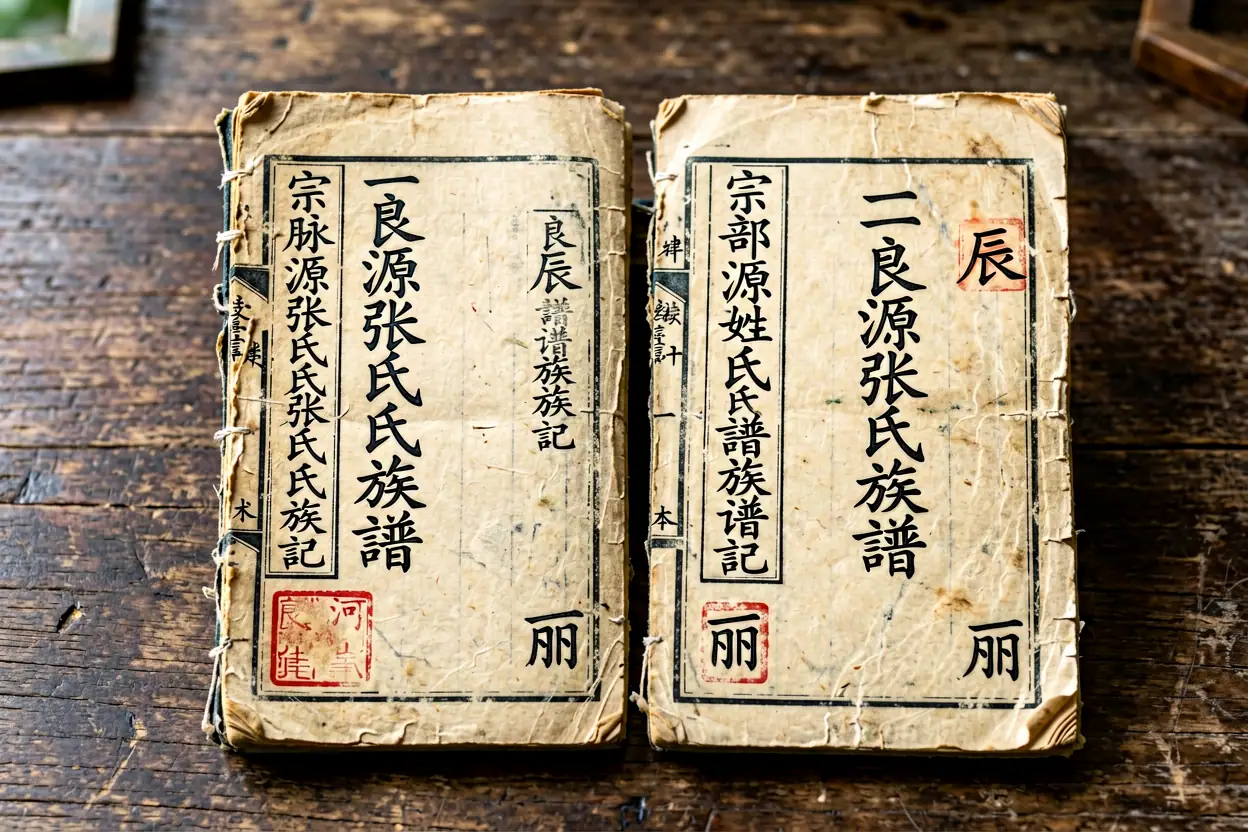 一部良源张氏旧谱的百年归藏记 - 研究场景